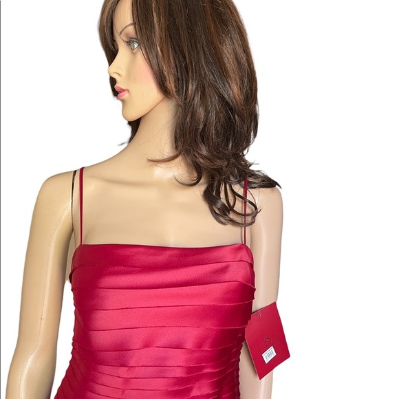 JS Collection petite strapless red dress size 10 - Picture 6 of 15